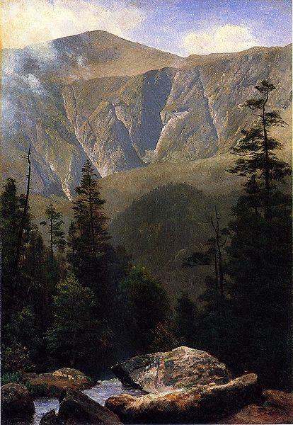 Albert Bierstadt Mountainous Landscape oil painting image